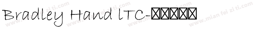 Bradley Hand lTC字体转换